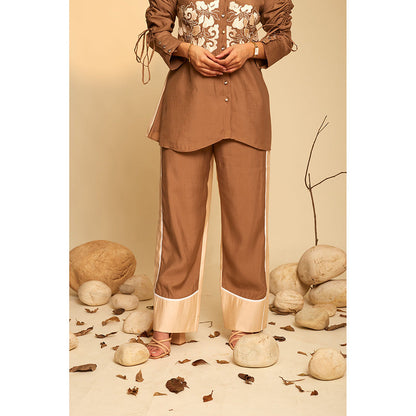 AN'ERA BY ASMITA VERMA Serene Brown Co-Ord (Set of 2)