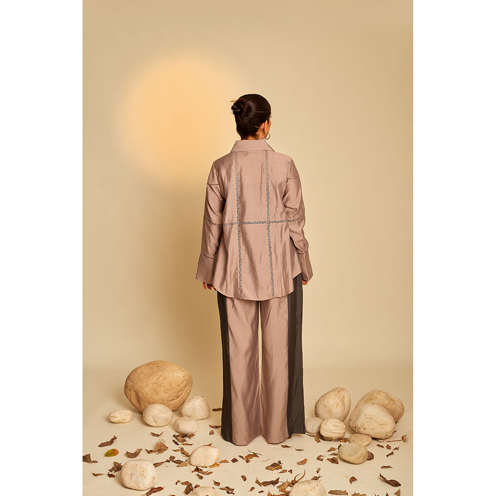 AN'ERA BY ASMITA VERMA Enigma Mauve Co-Ord (Set of 2)