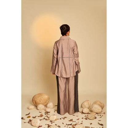 AN'ERA BY ASMITA VERMA Enigma Mauve Co-Ord (Set of 2)