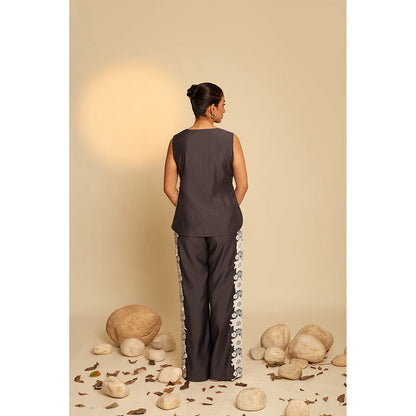 AN'ERA BY ASMITA VERMA Noble Black Co-Ord (Set of 2)