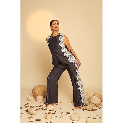 AN'ERA BY ASMITA VERMA Noble Black Co-Ord (Set of 2)