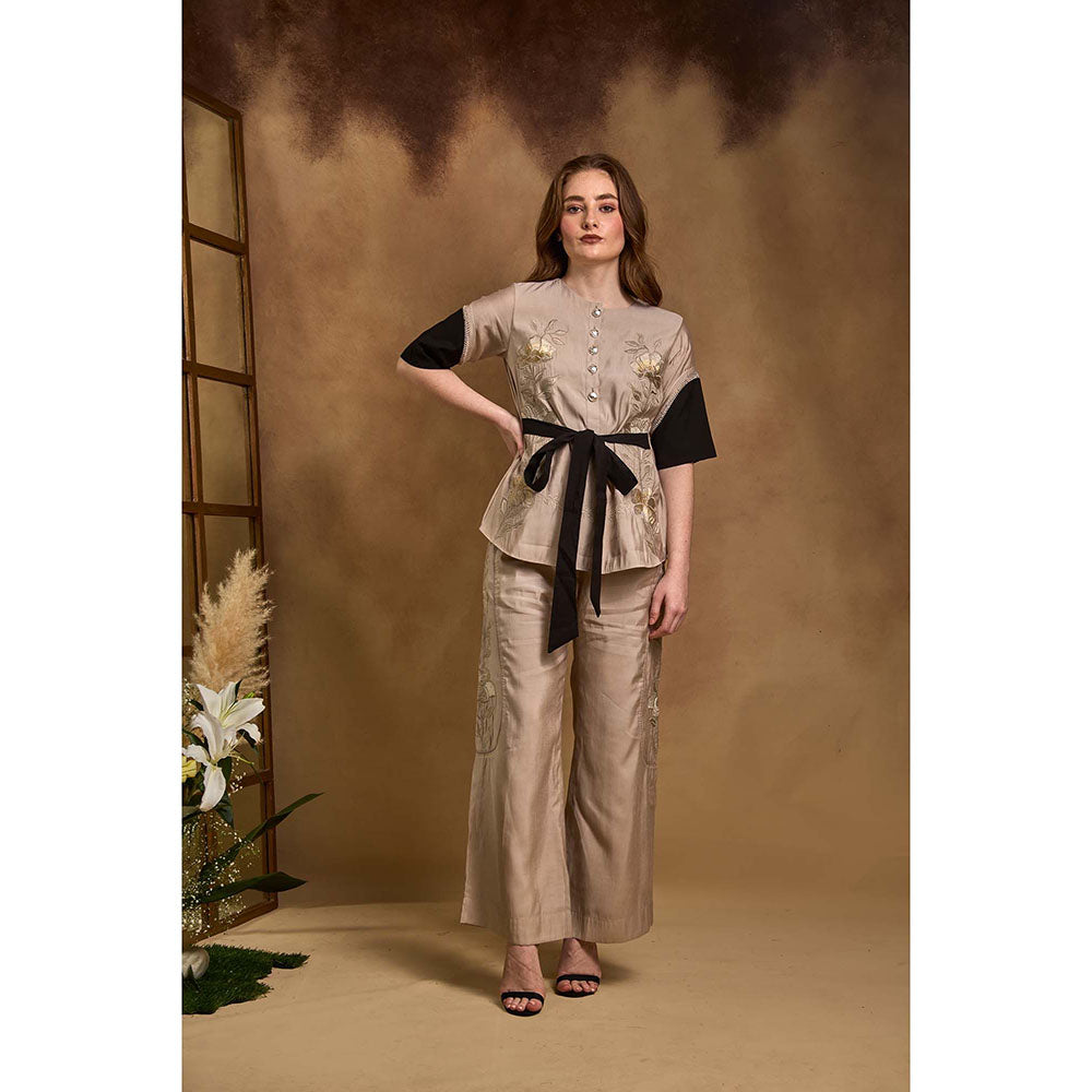 AN'ERA BY ASMITA VERMA Beige Amara Co-Ord Set