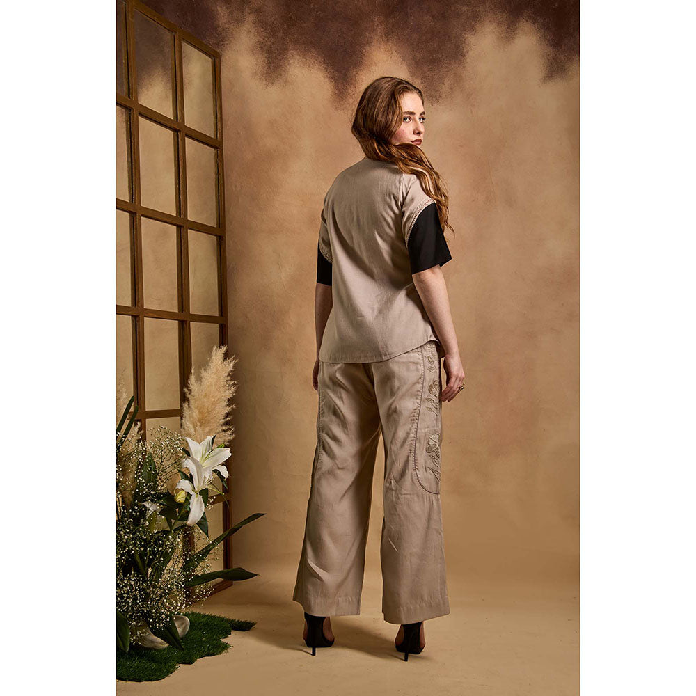 AN'ERA BY ASMITA VERMA Beige Amara Co-Ord Set