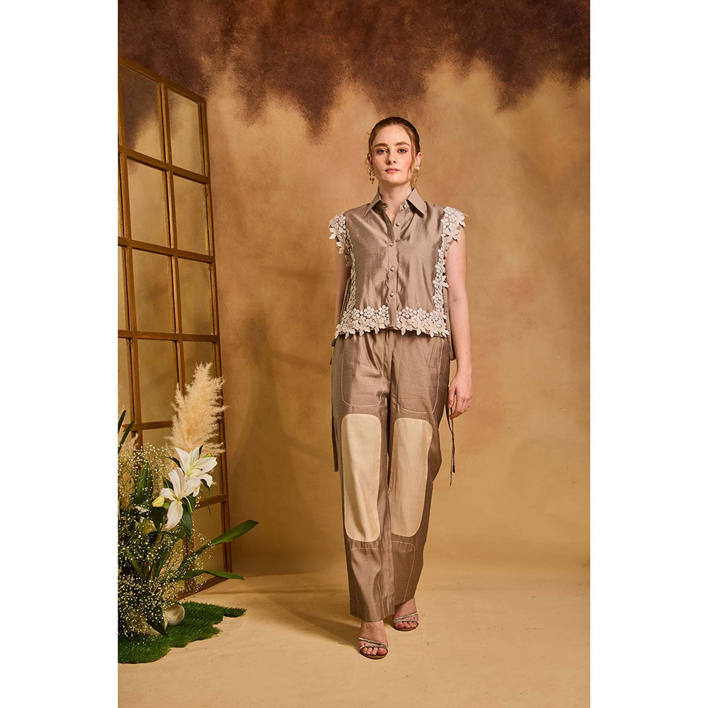 AN'ERA BY ASMITA VERMA Beige Poise Co-Ord Set