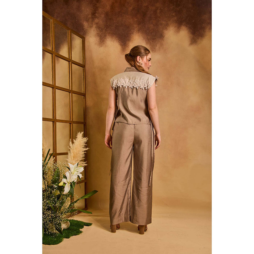 AN'ERA BY ASMITA VERMA Beige Poise Co-Ord Set