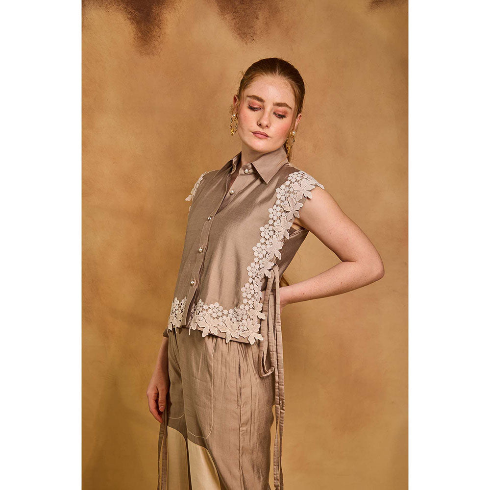 AN'ERA BY ASMITA VERMA Beige Poise Co-Ord Set