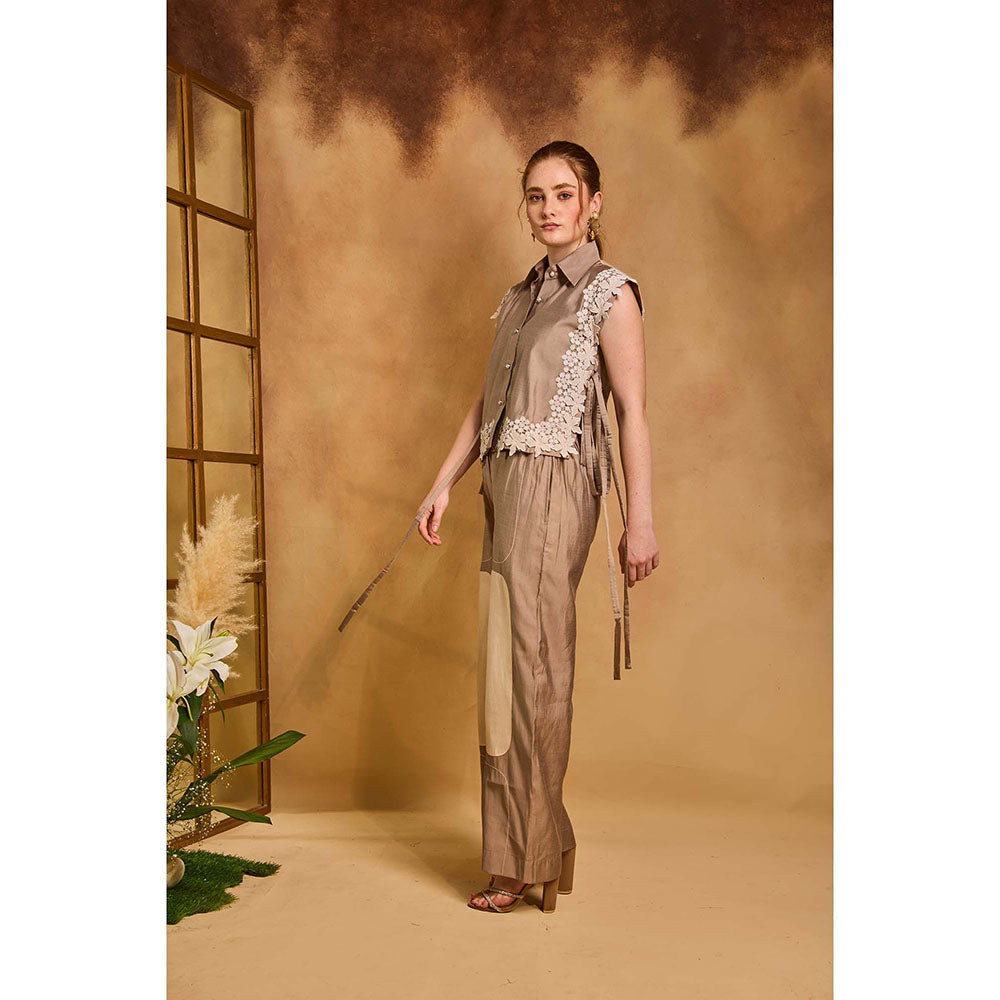 AN'ERA BY ASMITA VERMA Beige Poise Co-Ord Set