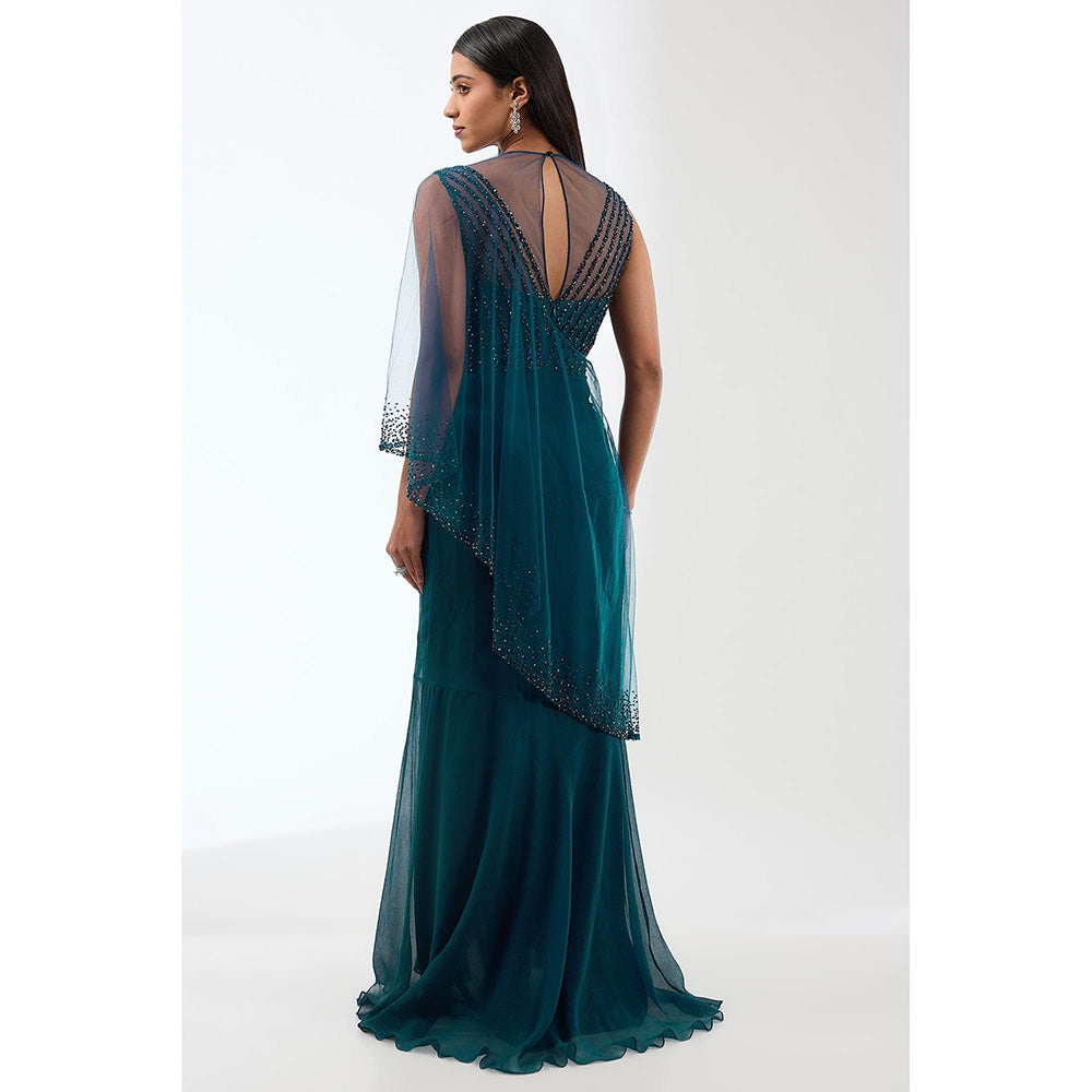 Anjali Kanwar Green Embellished/Sequined Gown