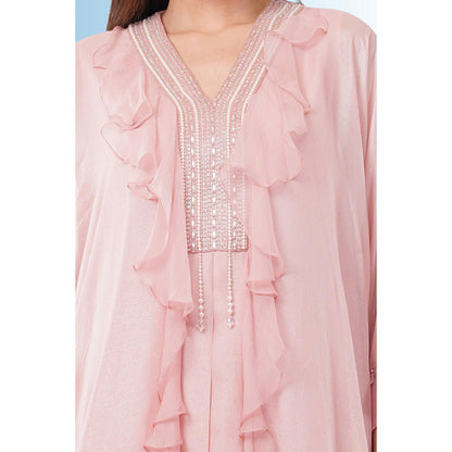 Anjali Kanwar Pink Embellished/Sequined Irene Kurta with Pant (Set of 2)