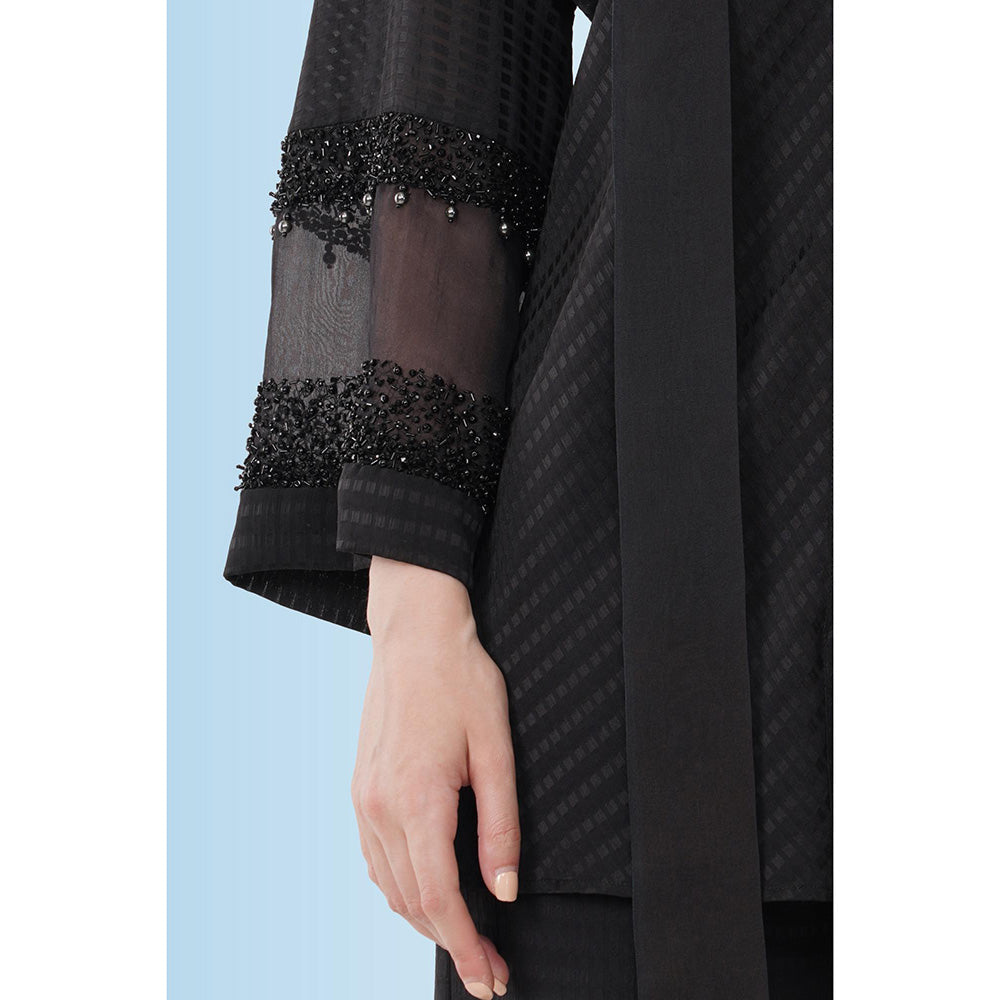 Anjali Kanwar Black Embroidered Joanne Co-Ord (Set of 2)