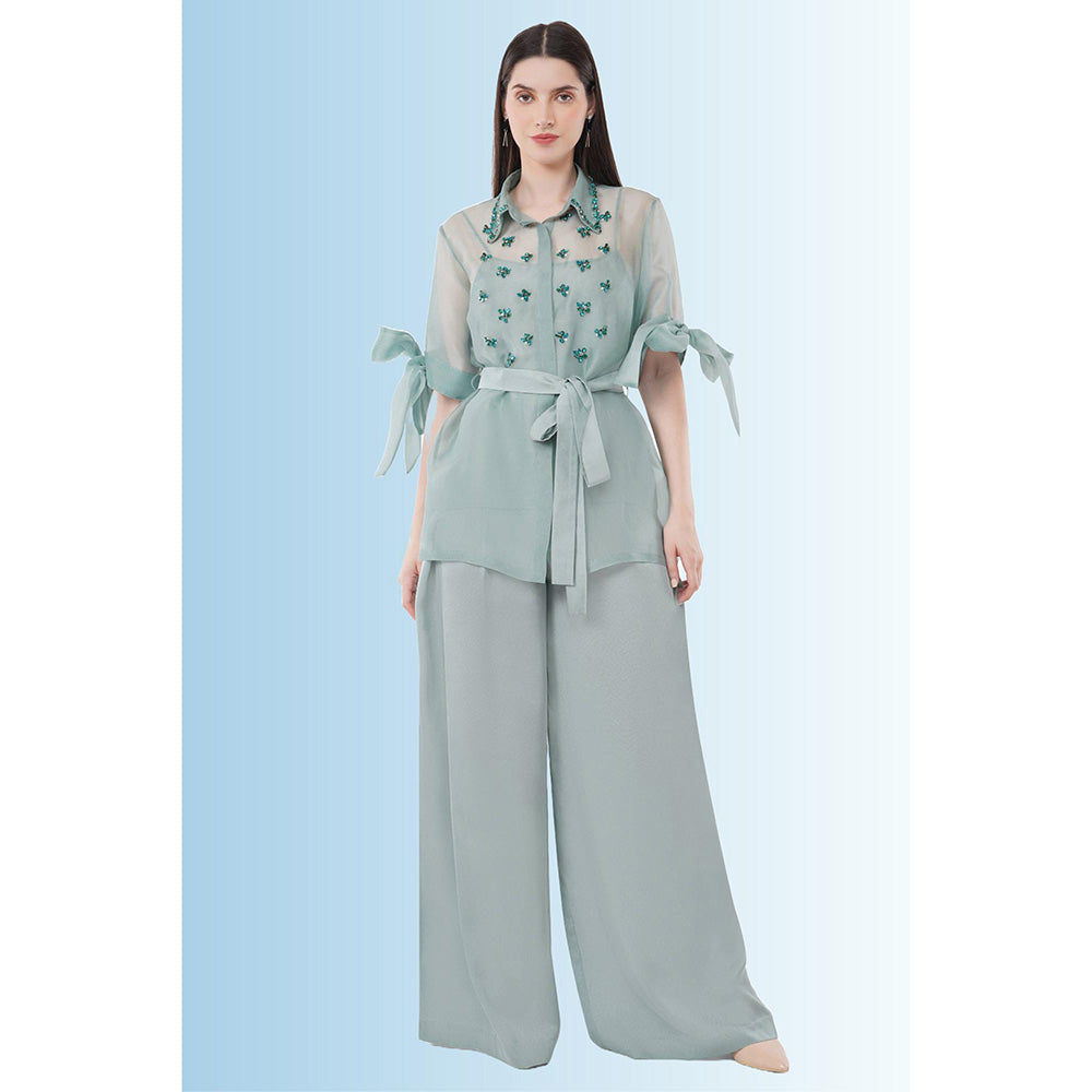 Anjali Kanwar Blue Co-Ord (Set of 4)