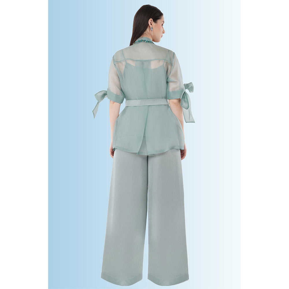 Anjali Kanwar Blue Co-Ord (Set of 4)