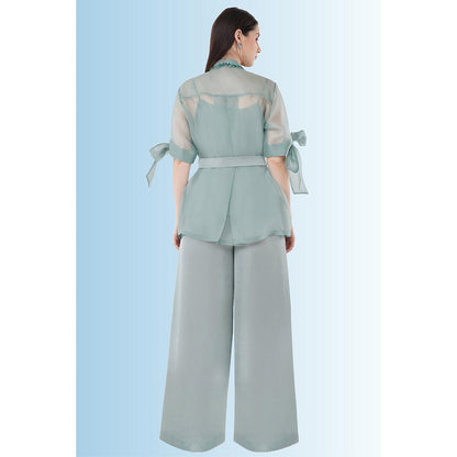 Anjali Kanwar Blue Co-Ord (Set of 4)