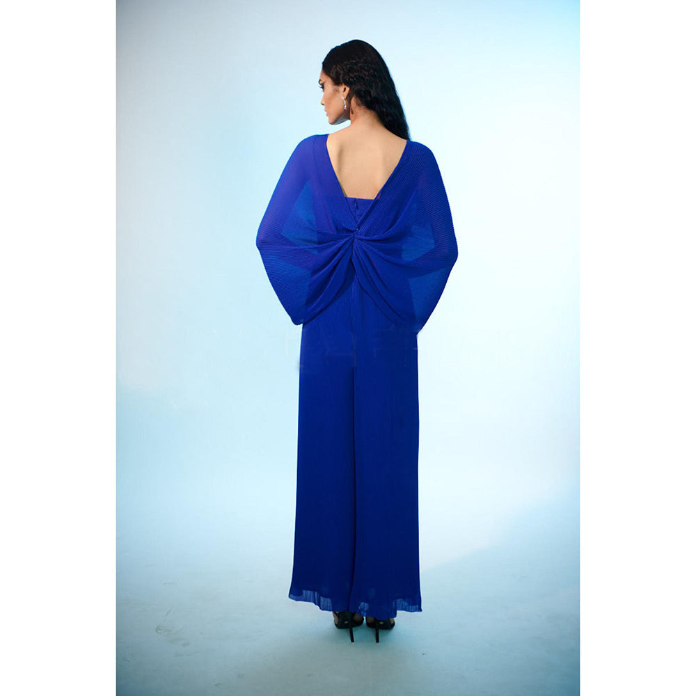 Anjali Kanwar Blue Embroidered Electra Jumpsuit