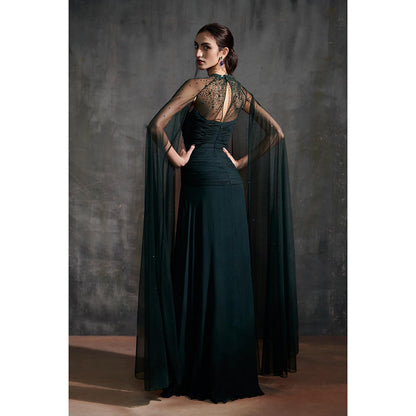 Anjali Kanwar Green Embellished/Sequined Alya Gown