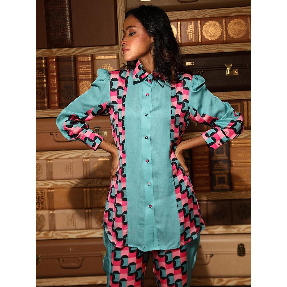 Ankur J Multicolour Printed Shirt with Pant (Set of 2)