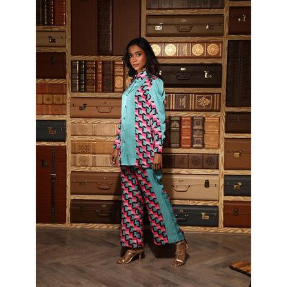 Ankur J Multicolour Printed Shirt with Pant (Set of 2)