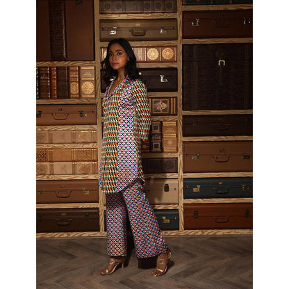 Ankur J Multicolour Printed Shirt with Pant (Set of 2)