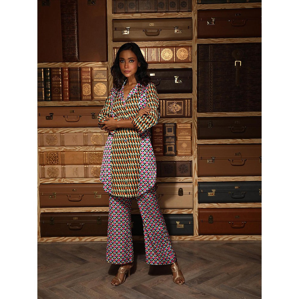 Ankur J Multicolour Printed Shirt with Pant (Set of 2)