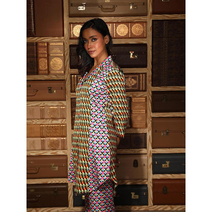 Ankur J Multicolour Printed Shirt with Pant (Set of 2)