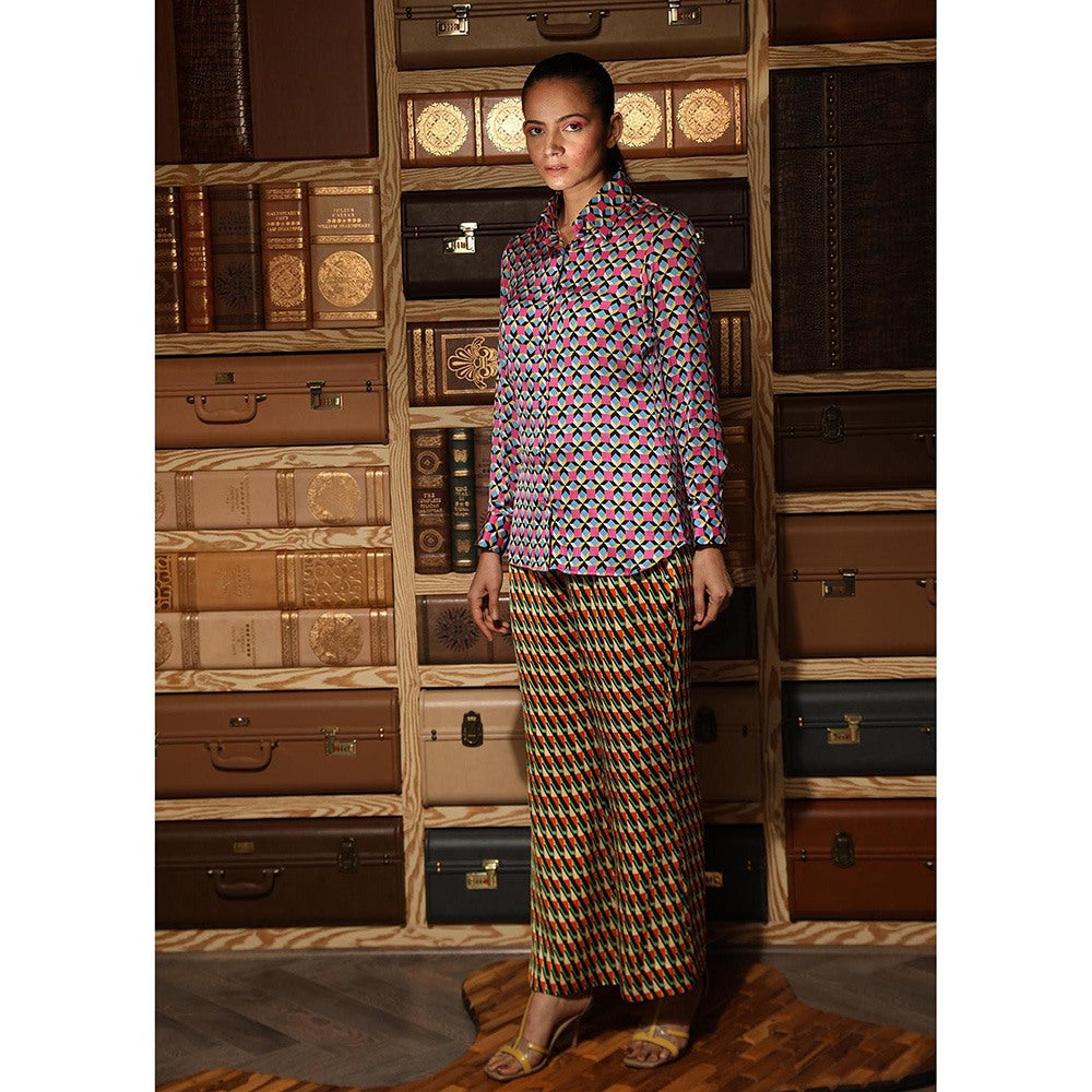 Ankur J Multicolour Printed Shirt with Pant and Jacket (Set of 3)