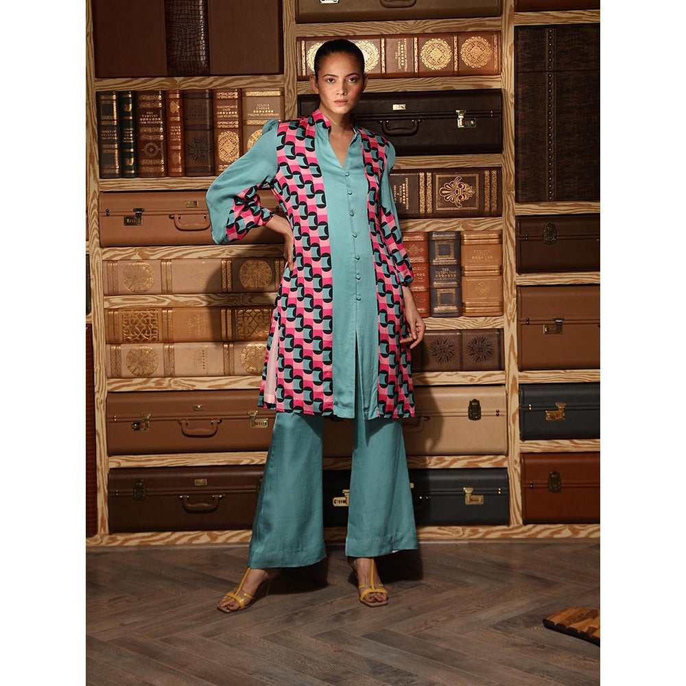 Ankur J Multicolour Printed Shirt with Pant (Set of 2)