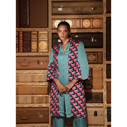 Ankur J Multicolour Printed Shirt with Pant (Set of 2)