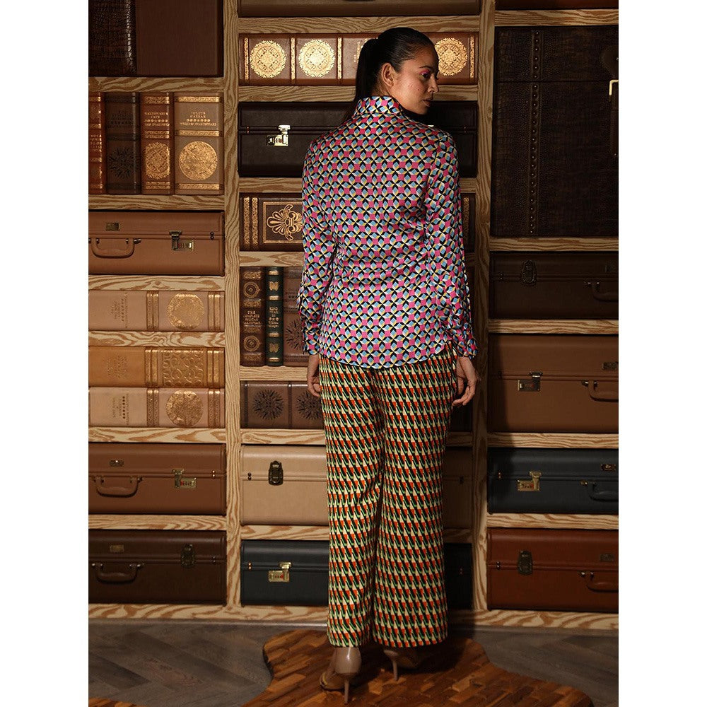 Ankur J Multicolour Printed Shirt and Pant (Set of 2)