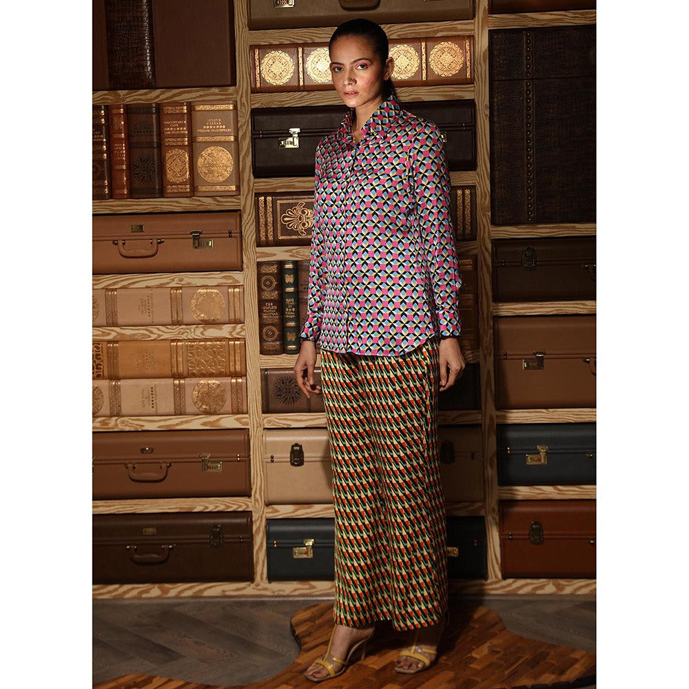 Ankur J Multicolour Printed Shirt and Pant (Set of 2)