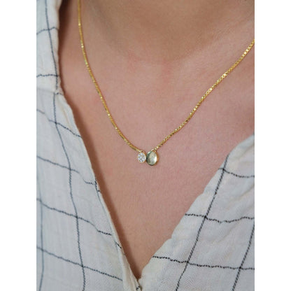 ANUSHKA JAIN JEWELLERY 925 Full Sun Moon Necklace In Sterling Silver With Gold Vermeil