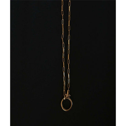 ANUSHKA JAIN JEWELLERY 925 Open Lock Necklace In Sterling Silver With Gold Vermeil