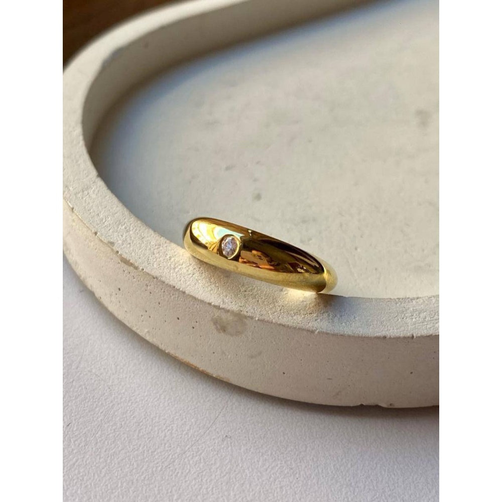 ANUSHKA JAIN JEWELLERY 925 Shine Mound Ring Gold