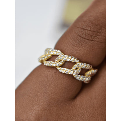 ANUSHKA JAIN JEWELLERY 925 Boss Ring White