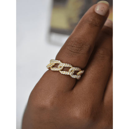 ANUSHKA JAIN JEWELLERY 925 Boss Ring White
