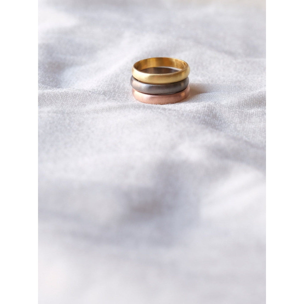 ANUSHKA JAIN JEWELLERY 6 Mm Matte Ring