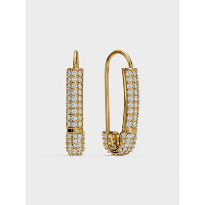 ANUSHKA JAIN JEWELLERY Glam Safety Pin Earrings