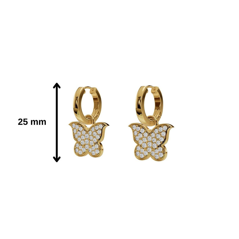ANUSHKA JAIN JEWELLERY Studded Butterfly Stud Earrings