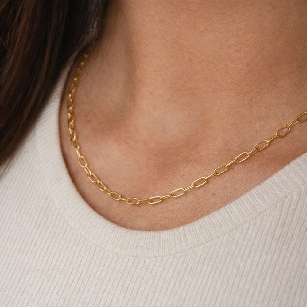 ANUSHKA JAIN JEWELLERY Curve Cable Chain