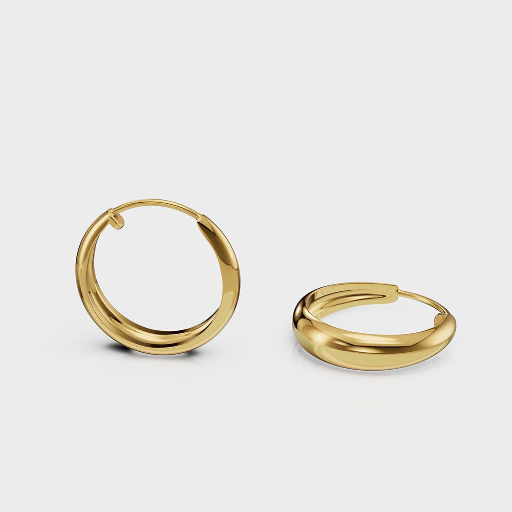 ANUSHKA JAIN JEWELLERY Half Cut Hoops