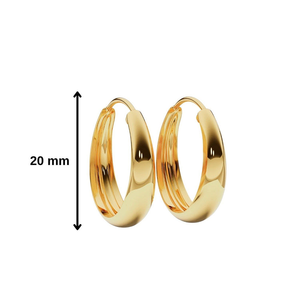 ANUSHKA JAIN JEWELLERY Half Cut Hoops