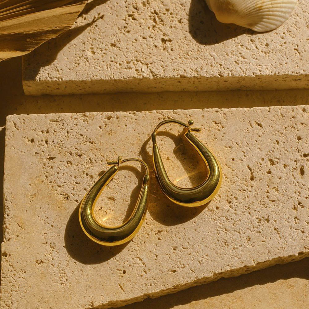 ANUSHKA JAIN JEWELLERY Long Baali Hoops
