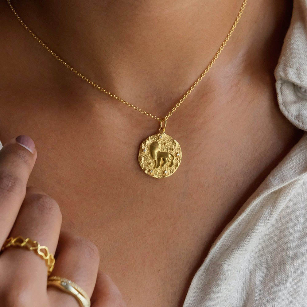 ANUSHKA JAIN JEWELLERY Leo Zodiac Necklace