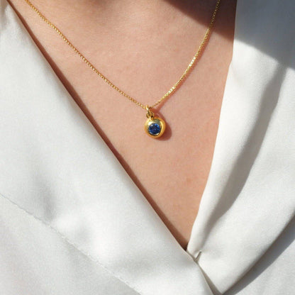 ANUSHKA JAIN JEWELLERY March Birthstone Necklace