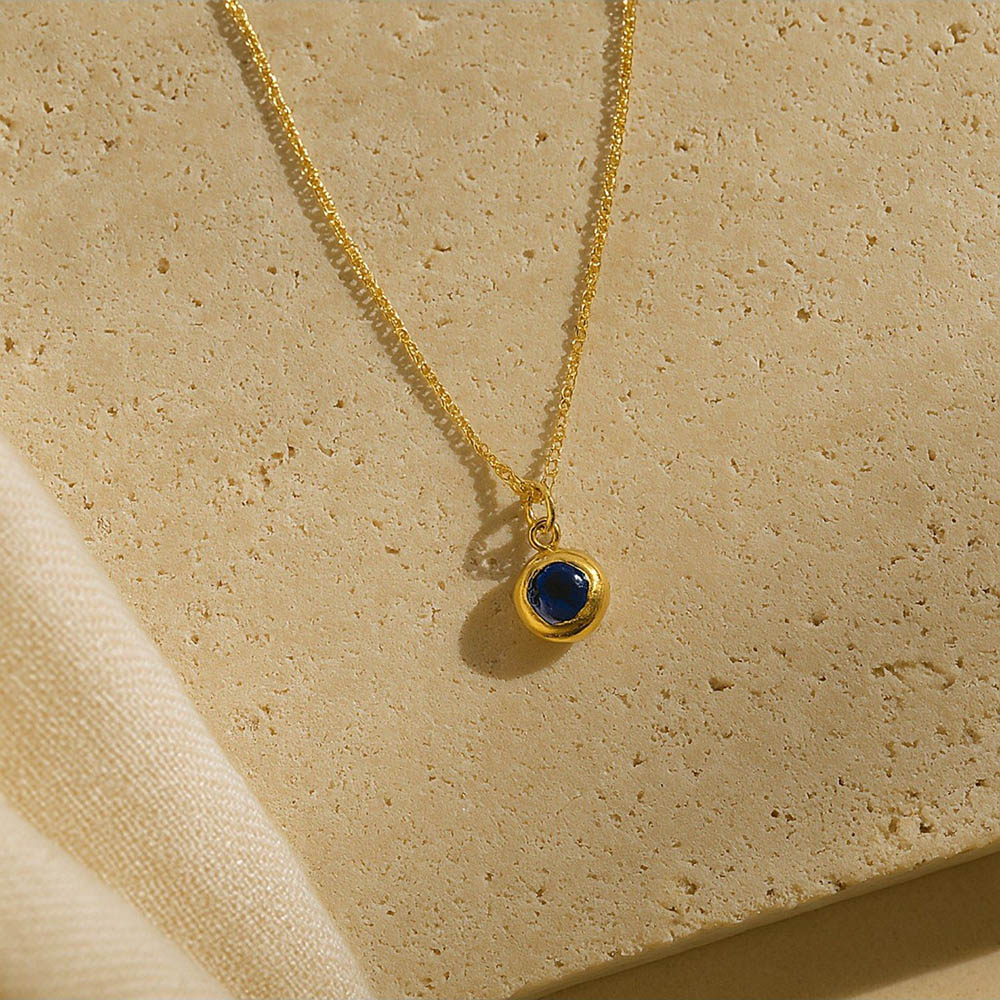 ANUSHKA JAIN JEWELLERY March Birthstone Necklace