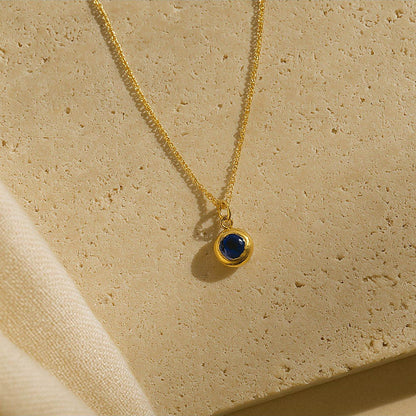 ANUSHKA JAIN JEWELLERY March Birthstone Necklace
