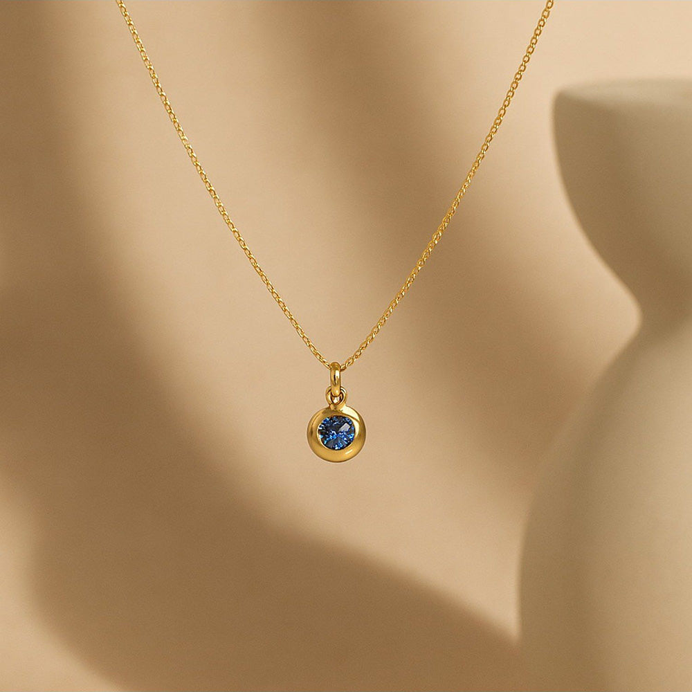 ANUSHKA JAIN JEWELLERY March Birthstone Necklace