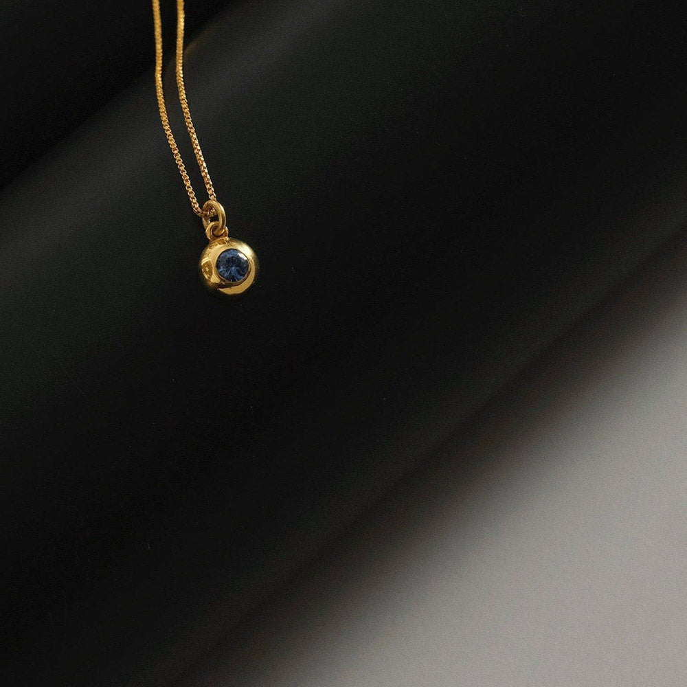 ANUSHKA JAIN JEWELLERY March Birthstone Necklace