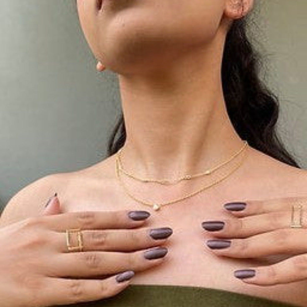 ANUSHKA JAIN JEWELLERY Stacked Diamond Essential Necklace