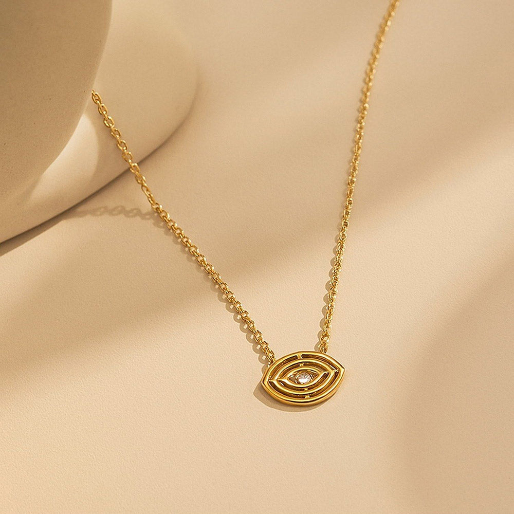 ANUSHKA JAIN JEWELLERY Basic Evil Eye Necklace
