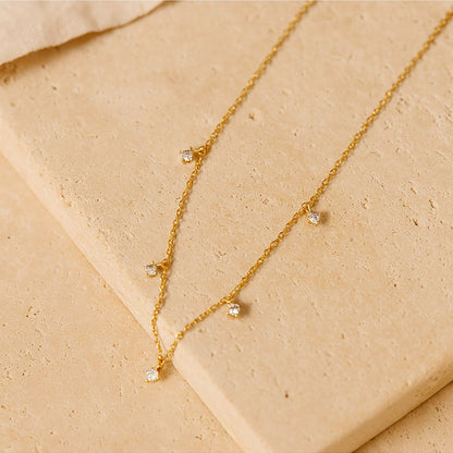 ANUSHKA JAIN JEWELLERY Drop Diamond Necklace